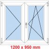 Soft Dvojkrídlové plastové okno 120x95 cm, O+OS Soft Dvojkrídlové plastové okno 120x95 cm, O+OS