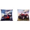 Faro Traktor červený Bavlna 40 x 40 cm
