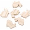 Drevený zajačik 6 ks - 5 x 5.5 x 1.5 cm Drevený zajačik 6 ks - 5 x 5.5 x 1.5 cm