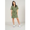 Dámske elastické zdravotnícke šaty M-076XC, olivová (Zdravotnícke oblečenie) Dámske elastické zdravotnícke šaty M-076XC, olivová (Zdravotnícke oblečenie)