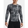 Under Armour Pánske tričko UA HG Armour Comp Print LS Šedá LG Under Armour Pánske tričko UA HG Armour Comp Print LS Šedá LG