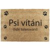 Rohožka z kokosového vlákna 40x60 cm Psi vítáni – Artsy Doormats Rohožka z kokosového vlákna 40x60 cm Psi vítáni – Artsy Doormats