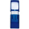 Lupa, 35x38 mm, s LED svetlom, WEDO, modrá Lupa, 35x38 mm, s LED svetlom, WEDO, modrá