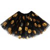 Party Čierna tylová sukňa - halloweenske tekvice, 30 cm Party Čierna tylová sukňa - halloweenske tekvice, 30 cm