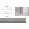 Rohové lišty 30 x 30 mm, strieborná matná Rohové lišty 30 x 30 mm, strieborná matná