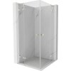 MEXEN/S - Lunar L Duo sprchový kút dvere krídlové 95 x 95, transparent, nikel kartáčovaný 834L-095L-095P-97-00 MEXEN/S - Lunar L Duo sprchový kút dvere krídlové 95 x 95, transparent, nikel kartáčovaný 834L-095L-095P-97-00