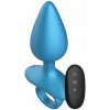 Playhouse Smooth Anal Plug, silikónový vibračný kolík s diaľkovým ovládaním 13 x 4,5 cm
