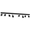 Luminex | Bodové svietidlo RENO 8xGU10/60W/230V čierna/chróm | LU5150 Luminex | Bodové svietidlo RENO 8xGU10/60W/230V čierna/chróm | LU5150