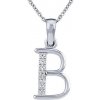 Silvego Strieborný náhrdelník s príveskom písmena B s Brilliance Zirconia ZT191003NB Silvego Strieborný náhrdelník s príveskom písmena B s Brilliance Zirconia ZT191003NB