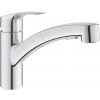 Drezová batéria Grohe Eurosmart s vyťahovacou spŕškou, 2 prúdy chróm 1012310000 Drezová batéria Grohe Eurosmart s vyťahovacou spŕškou, 2 prúdy chróm 1012310000