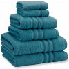 Zelenomodré froté bavlnené uteráky a osušky v súprave 6 ks Zero Twist – Catherine Lansfield Zelenomodré froté bavlnené uteráky a osušky v súprave 6 ks Zero Twist – Catherine Lansfield