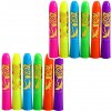 Neónová sada na maľovanie tváre 12 ks Neónová sada na maľovanie tváre 12 ks