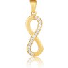 Zlatý prívesok so zirkónmi nekonečno ZP0442XJ80-9700 (585/1000) 0,97g Zlatý prívesok so zirkónmi nekonečno ZP0442XJ80-9700 (585/1000) 0,97g