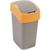 Curver® Kôš FLIP BIN 9L, šedostrieborný/žltý, na odpadky Curver® Kôš FLIP BIN 9L, šedostrieborný/žltý, na odpadky