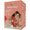Cleverclixx – Magnetická stavebnice Glitter Tiles Pack Transparent - růžové – 16 ks Cleverclixx – Magnetická stavebnice Glitter Tiles Pack Transparent - růžové – 16 ks