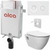 Alcadrain Set modul na stenu, WC Urban, sedadlo s tlačidlom, biela mat M1976 KAE037 1 set Alcadrain Set modul na stenu, WC Urban, sedadlo s tlačidlom, biela mat M1976 KAE037 1 set