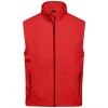 James & Nicholson pánska softshellová vesta JN1022 Červená