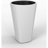 Kvetináč LAMELA, kvetináč MUZA, rozmer 39 x 39 cm, výška 61 cm, biely (1311118739) Kvetináč LAMELA, kvetináč MUZA, rozmer 39 x 39 cm, výška 61 cm, biely (1311118739)