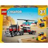 LEGO® Creator 3 v 1 31146 Nákladiak s plochou korbou a helikoptérou LEGO® Creator 3 v 1 31146 Nákladiak s plochou korbou a helikoptérou