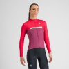 Sportful PISTA THERMAL dámsky dres raspberry pink white Sportful PISTA THERMAL dámsky dres raspberry pink white