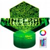 Nočná lampa Creative viacfarebná LED Minecraft s diaľkovým ovládaním Nočná lampa Creative viacfarebná LED Minecraft s diaľkovým ovládaním