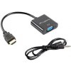 Lanberg AD-0017-BK adaptér k video kabelům 0,2 m VGA (D-Sub) HDMI Typ A (standardní) Černá Lanberg AD-0017-BK adaptér k video kabelům 0,2 m VGA (D-Sub) HDMI Typ A (standardní) Černá