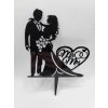 Loranc Zápich na tortu - Svadobný pár Mr & Mrs čierny Loranc Zápich na tortu - Svadobný pár Mr & Mrs čierny