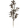 Chic Antique Champagne dekorácie vetvička listy Fleur s glitrami - 10*31 cm - Chic Antique Chic Antique Champagne dekorácie vetvička listy Fleur s glitrami - 10*31 cm - Chic Antique
