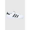 Topánky adidas Originals FV3284-WHT/BLK, biela farba, na plochom podpätku Topánky adidas Originals FV3284-WHT/BLK, biela farba, na plochom podpätku