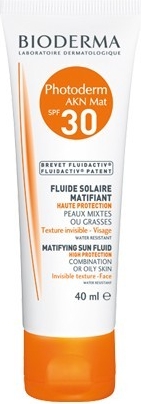 Bioderma Photoderm AKN Mat zmatňujúci fluid na opaľovanie SPF30 40 ml