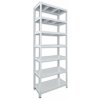 Kovový regál do domácnosti Biedrax 50 x 90 x 210 cm, biely - 7 políc pozink Kovový regál do domácnosti Biedrax 50 x 90 x 210 cm, biely - 7 políc pozink