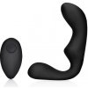 Ouch! Špicatý masážny stimulátor prostaty s diaľkovým ovládaním, 10 režimov, čierny silikón Ouch! Špicatý masážny stimulátor prostaty s diaľkovým ovládaním, 10 režimov, čierny silikón