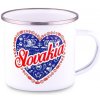 Valach Plechový hrnček Slovakia srdce holúbky 300ml 300ml Valach Plechový hrnček Slovakia srdce holúbky 300ml 300ml