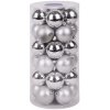 MagicHome Sada vianočných gúľ strieborné 30ks/bal