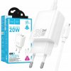 Sieťová nabíjačka pre telefón Hoco USB A + USB C QC3.0 PD 3A 20W + kábel U Sieťová nabíjačka pre telefón Hoco USB A + USB C QC3.0 PD 3A 20W + kábel U