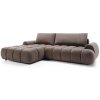Wilsondo Rohová rozkladacia sedačka Rimini - hnedá Strana: Ľavá Wilsondo Rohová rozkladacia sedačka Rimini - hnedá Strana: Ľavá
