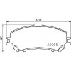 Sada brzdových platničiek kotúčovej brzdy BREMBO P 56 100