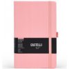 Castelli All Colors linajkový zápisník A5 ružový