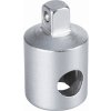 Adaptér s otvorom pre trhák, vnútorný 3/8” na vonkajší 1/4”, dĺžka 28mm, FORTUM Adaptér s otvorom pre trhák, vnútorný 3/8” na vonkajší 1/4”, dĺžka 28mm, FORTUM