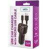 Setty autonabíjačka 2,4 A s microUSB káblom 1 m, čierna Setty autonabíjačka 2,4 A s microUSB káblom 1 m, čierna