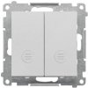 Vypínač dvojitý striedaný (5BSo) 10AX/250V (PS) matný hliník SIMON55 (Simon) Vypínač dvojitý striedaný (5BSo) 10AX/250V (PS) matný hliník SIMON55 (Simon)