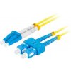 LANBERG optický patch cord SM SC/UPC-LC/UPC duplex 2m LSZH G657A1 priemer 3mm, farba žltá LANBERG optický patch cord SM SC/UPC-LC/UPC duplex 2m LSZH G657A1 priemer 3mm, farba žltá