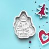 Vianočná mačička - Vykrajovátko s pečiatkou Vianočná mačička - Vykrajovátko s pečiatkou