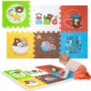 Humbi penová puzzle podložka XXL zvieratká a písmenká 6 dielov 165 × 112 × 1,5 cm