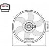 Ventilátor chladenia motora DENSO DER20003 Ventilátor chladenia motora DENSO DER20003