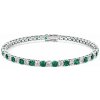 Eppi Tenisový náramok s lab-grown smaragdmi a diamantmi Vekic BR48131