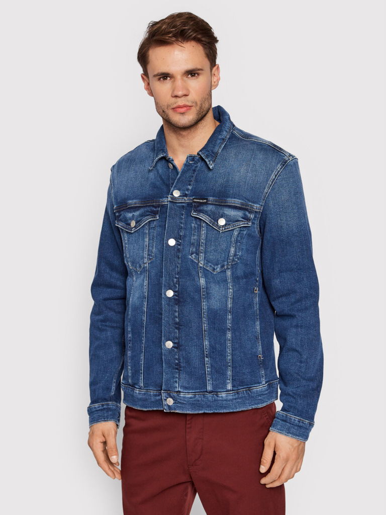 Calvin Klein pánska modrá džínsová bunda 1A4