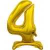 Godan Samostojaci fóliový balón 4 zlatý 74 cm Godan Samostojaci fóliový balón 4 zlatý 74 cm