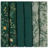 KikkaBoo Plienky mušelínové 30x30 cm 6ks Secret Garden Green KikkaBoo Plienky mušelínové 30x30 cm 6ks Secret Garden Green