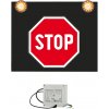 Značka s výstražným svetlom 230V, Stop Značka s výstražným svetlom 230V, Stop